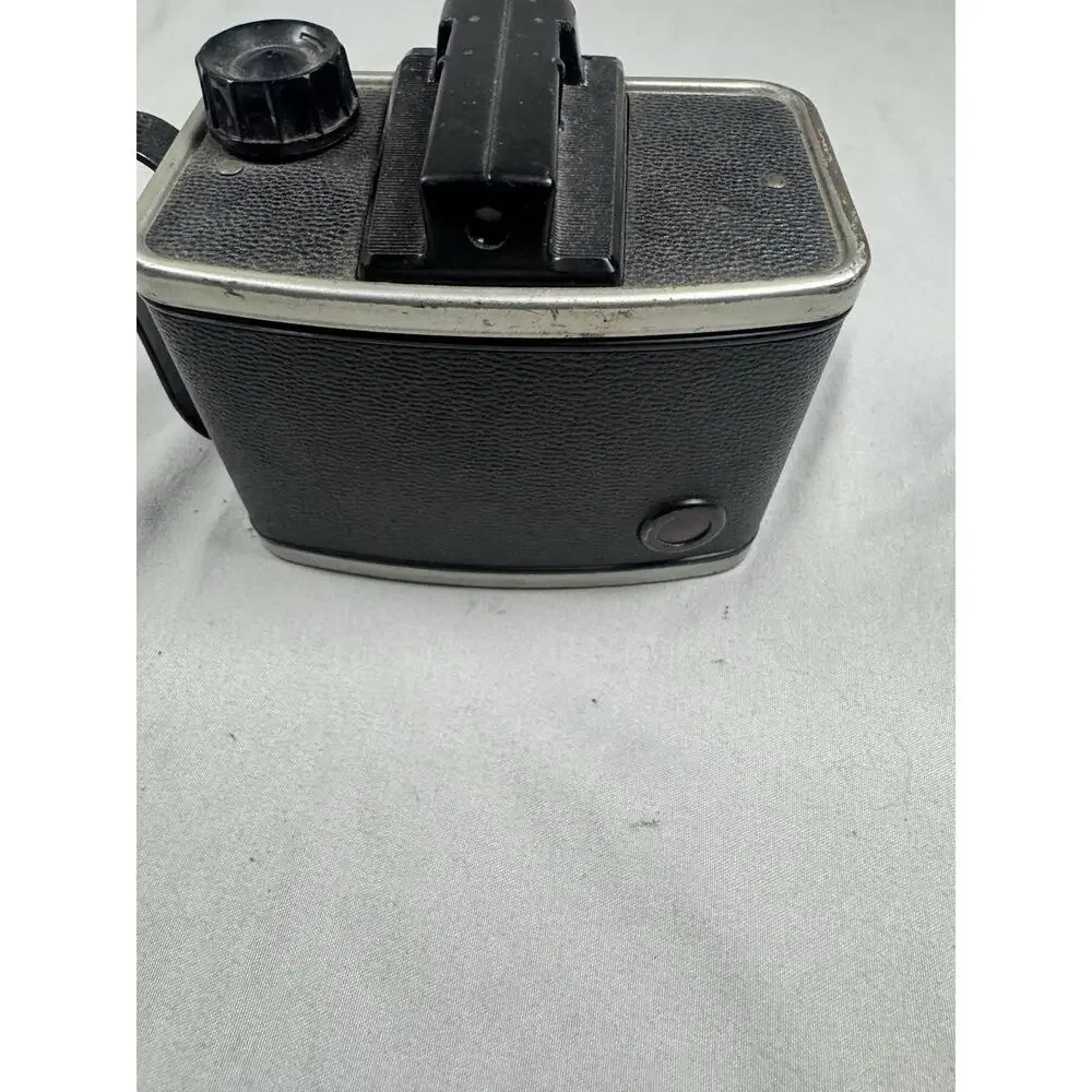 Vintage Ansco Readyflash Box Camera Black Bakelite For Parts Repair Display